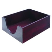Carver Double Deep Wood Desk Tray, Legal Size, 16 x 11 x 5.5 Inches, Mahogany Finish (CW08223)