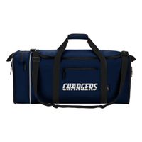 Officially Licensed NFL Los Angeles Chargers "Steal" Duffel Bag, BLue, 28" x 11" x 12"