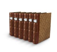Bellagio-Italia Tuscany Cognac DVD Storage Binder Set - Stores Up to 288 DVDs, CDs, or Blu-Rays - Stores DVD Cover Art - Acid-Free Sheets