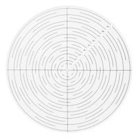 10" Round Center Finder Compass Clear Acrylic for Drawing Circles, Lathe Work and Woodturners. Ideal For Locating Center on Logs and General Stock Pieces Works Well on Round and Square Stock