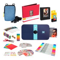 KODAK Smile Instant Print Digital Camera (Blue) Complete Scrapbook Kit