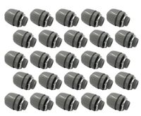 Sealproof 1/2-Inch 25 Pack Nonmetallic Liquid Tight Straight Conduit Connector Fitting, UL Listed, 1/2" Dia