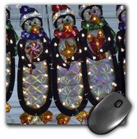 3dRose LLC 8 x 8 x 0.25 Inches Xmas Penguins Mouse Pad (mp_7912_1)