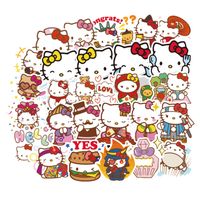 100pcs Hello Kitty Hot Cartoon Cute Ins Lovely Beautiful Stickers for Water Bottles Laptop Motorcycle Bicycle Skateboard Luggage Decal Graffiti Patches