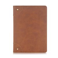 TechCode Samsung Galaxy Stylish Case Cover Tab S2 8.0 Folio Case Cover Stand Magnetic PU Leather with Smart Auto Sleep/Wake Feature Case Cover for Samsung Galaxy Tab S2 8.0 (Tab A 9.7, Light Brown)