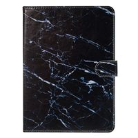 Ostop Compatible with All-New Amazon Kindle Fire HD 8 Tablet 2016/2017/2018 Case,Premium Stand Folio Case Slim Wallet PU Leather Smart Cover with Auto Sleep/Wake,Marble Black