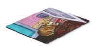 Caroline's Treasures 7410MP Corgi Watching from The Door Mouse Pad, Hot Pad or Trivet, Large, Multicolor