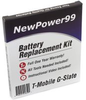 NewPower99 Battery Replacement Kit with Battery, Video Instructions and Tools for T-Mobile G-Slate