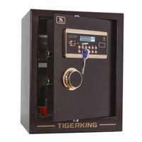 Digital Security Safe Box Solid Alloy Steel Construction with 4 Live-Locking Bolts Password Plus Key Setting for Home Office Hotel 1. 34 Cubic Feet by TigerKing