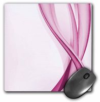3dRose LLC 8 x 8 x 0.25 Inches Mouse Pad, Pink Abstract Ribbons (mp_101231_1)
