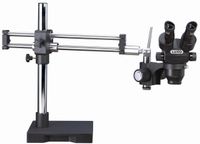 Luxo 23720RB-ESD System 373RB-ESD Safe Trinocular Microscope, Stereo-Zoom, Roller Bearing Stand, 23 mm