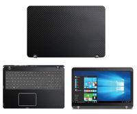 Decalrus - Protective Decal for Asus Q534UX / Q524UQ (15.6" Screen) Laptop Black Carbon Fiber Skin case Cover wrap CFasusQ534UX_15Black