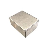 BUD Industries CU-234 Aluminum Econobox, 4-43/64" Length x 3-43/64" Width x 2-13/64" Height, Natural Finish
