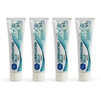 Medpride Lubricating Jelly Tube| 4fl Oz, 4 Pack| Water Soluble, Sterile, Bacteriostatic, Latex-Free| Gentle & Smooth Application|Ideal for Enema Equipment, Rectal Thermometer & More|Travel Size