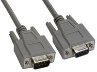Amphenol CS-DSPMDB09MF-012 9-Pin DB9 Premium D-Sub Cable, Shielded, Male/Female12',
