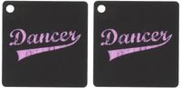 3dRose Dancer - Key Chains, 2.25 x 4.5 inches, set of 2 (kc_16958_1)