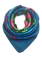 YOUR SMILE Silk Like Scarf Women's Fashion Pattern Large Square Satin Headscarf Headdress (12)
