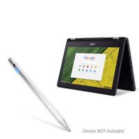 Acer Chromebook Spin 11 (R751T) Stylus Pen, BoxWave [AccuPoint Active Stylus] Electronic Stylus with Ultra Fine Tip for Acer Chromebook Spin 11 (R751T) - Metallic Silver
