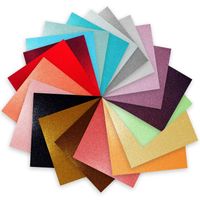 Craftopia glitter self adhesive vinyl sheets 6" x 6 " 20 pack assortment craft vinyl for cricut silhouette cameo craft cutters, stick to glass plastic metal and more use our high tack transfer paper