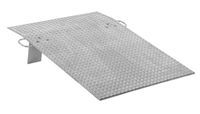 Vestil AH-3648 Hand Truck Dockplate, Aluminum, 700 lbs Capacity, 48" Length x 36" Usable Width x 5/16" Thick