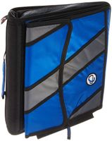 Case-It D-900 3 Ring 1 1/2" Zipper School Binder, Assorted color
