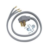 GE WX09X10010 3 Wire 50amp Range Cord, 4-Feet