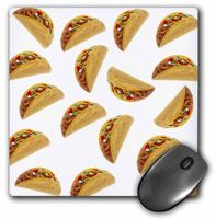 Print of Tacos Toss Repeat Pattern - Mouse Pad, 8 by 8 inches (mp_221648_1)