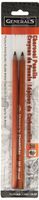 General Pencil 557-2B-BP Generals Charcoal Pencil 2B 2 Each Each, Multicolor