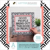 DCWVE Die Cuts with A View Board Letterboard-12 x 12-Black and White Pattern (189 pcs) 609086