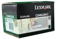 Lexmark Extra High Yield Black Toner Cartridge, 8000 Yield (C546U2KG)