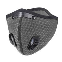 West Biking Mesh Dust/Pollution Mask for Air Filtration, Sport Mask with Exhalation Valves Filters, Activated Carbon N99 PM2.5 Filters Air Purifier (09)