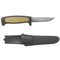 Morakniv Craftline Basic 511 High Carbon Steel Blade Utility Knife & Combi-Sheath, 3.6", Black/Desert Tan