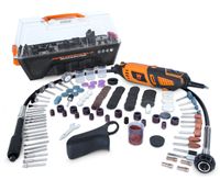 WEN 23190 1.3-Amp Variable Speed Steady-Grip Rotary Tool with 190-Piece Accessory Kit, Flex Shaft, and Carrying Case