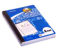 Mintra Office Composition Books, Notebooks, Primary Ruled, Creative, Hardcover, Grade K-2, 4 Pack