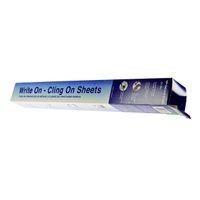 National Brand Write On - Cling On Static Easel Pad, Plain Poly Sheets, 27 x 34 Inches, 35 Sheets (24391)