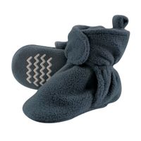 Hudson Baby Unisex Baby Cozy Fleece Booties, Coronet Blue, 4 Toddler