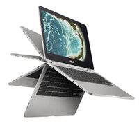 Asus C302CA-DHM4 Chromebook Flip 12.5-Inch Touchscreen Convertible Chromebook, Intel Core M3, 4GB RAM, 64GB Flash Storage, All-Metal Body, USB Type C, Corning Gorilla Glass, Chrome OS