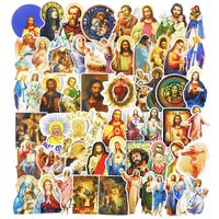 Jesus Religion Stickers Waterproof for Cars Laptop Water Bottles Bedroom Skateboard Christians Stickers Decals 68pcs