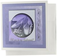 3dRose Bridesmaid Wedding Shoes Lavender - Greeting Cards, 6 x 6 inches, set of 6 (gc_22467_1)