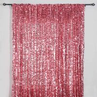 Efavormart 20FT Pink Payette Sequin Backdrop Photography Background Fabric Photo Booth Backdrop Studio Background - 1 PCS