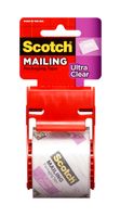 Scotch Ultra Clear Packaging Mailing Packaging Tape with dispenser, 1.88 x 1000 Inches, 6-Pack (141L)