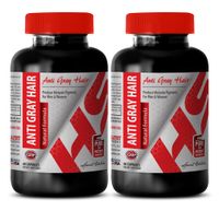 Saw Palmetto Supplement - Anti Gray Hair Natural Formula - Improve Hair Growth (2 Bottles)