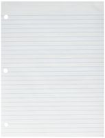 Ampad 21-113 Evidence Glue Top Pads, Letter Size, 3 Hole Punched, White Paper, Wide Ruled, 50 Sheets Per Pad, 12 Pads Per Pack