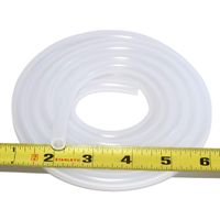 Pure Silicone Tubing - 1/4" ID x 3/8" OD - High Temp Kink-Free Hose Tube 500F (10 Feet)