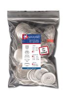 25 Buttons to Cover - Made in USA - Self Cover Buttons with Wire Eyes - Size 75 with Tool