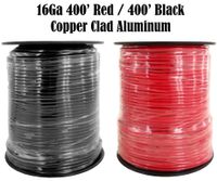 GS Power 16 Gauge Ga Copper Clad Aluminum CCA Car Audio Video Primary Amplifier Remote Turn on Hook up Trailer Wire | 400 Feet Red & 400 ft Black Combo