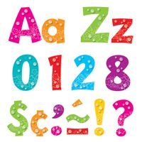 TREND enterprises, Inc. T-79757 Bubbles 4" Playful Combo Ready Letters