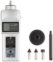 Shimpo DT-105A Handheld Tachometer with 6" Wheel, LCD Display, 0.10 - 25000rpm Range