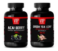 Fat Burner Advance - ACAI Berry - Green Tea - Green Tea Acne - (2 Bottles Combo)