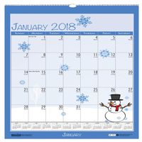House of Doolittle 2018 Monthly Wall Calendar, Seasonal, 12 x 12 Inches, January - December (HOD338-18)